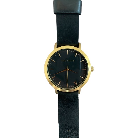 The Fifth gold and black wrist watch - Picture 3 of 7